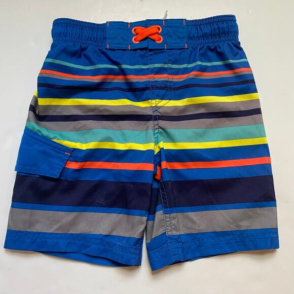 Cat & Jack Rash Guard & Stripe Swim Bottoms Trunks Mix & Match Bundle Set - Picture 4 of 4